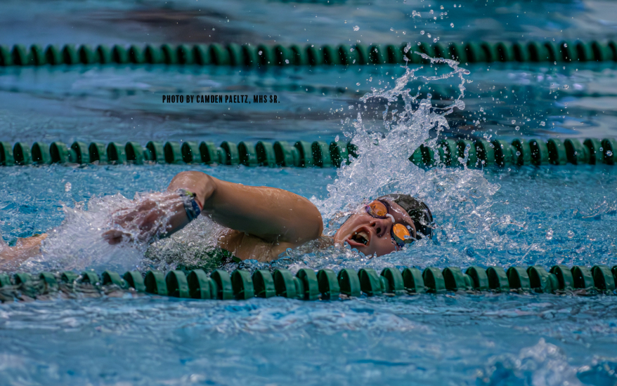 girl swimming